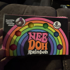 Nee Doh Rainbow Squishy Squeeze Toy Set, Multicolor 6 Count 2024