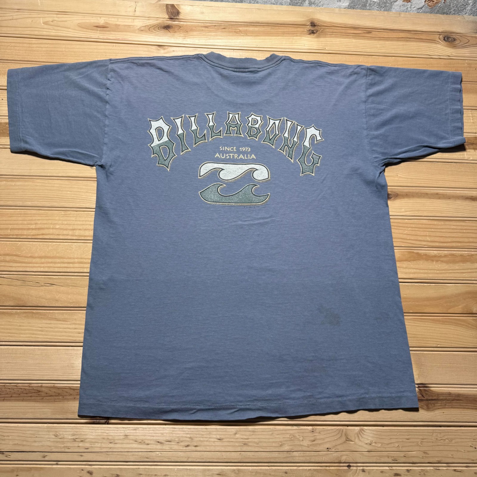 Vintage 1995 Billabong Australia Wave Logo Surf Graphic T-Shirt USA Size Large