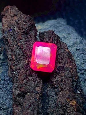 7x9MM Octagon Cut- Ethiopian Fire opal- Welo fire opal - October birthstone Opal