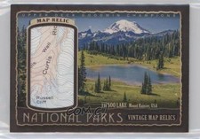 2018 Goodwin Champions National Parks Vintage Map Relics 72/99 Mount Rainier 0zu