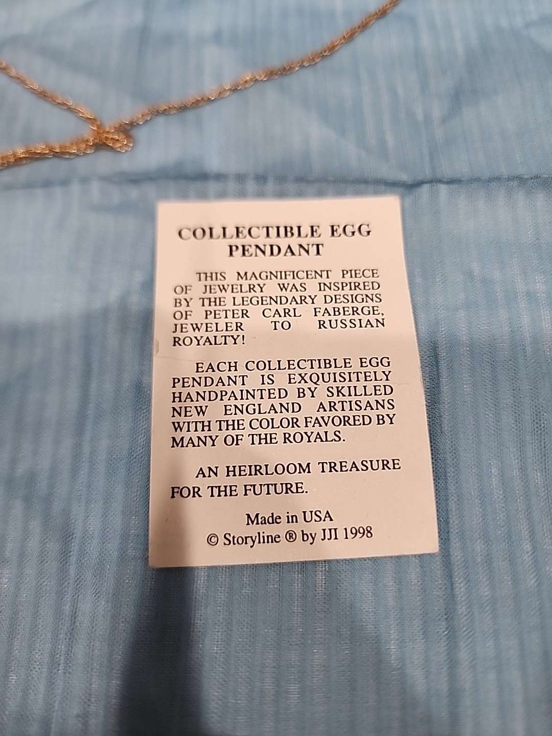 Collectable Egg Pendent Necklace - image 6