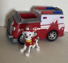 Paw Patrol Marshall Ambulance EMT Vehicle  Figure Complete Set VHTF Toy