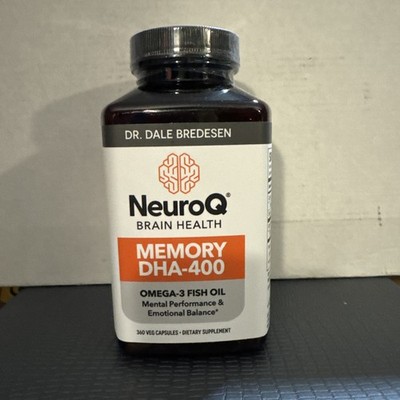 NeuroQ Brain Health Memory DHA-400 (120 Softgels) 09/2027 Sealed