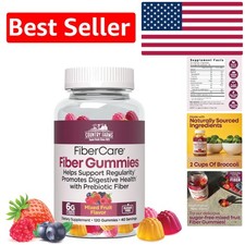 Fiber Care Prebiotic Gummies  6g FOS Per Serving  120 Count - Digestive Health