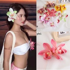 Silk Orchid Flower Hair Flower Clips Bridal Hairpin Barrettes Wedding Bridesmaid