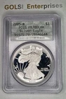 🗽 2005-W American Silver Eagle - Proof - PCGS PF70DCAM - Retro DOILY Label 🗽