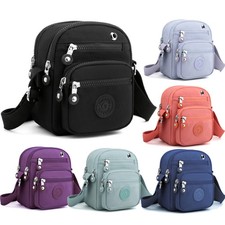 Women Ladies Messenger Shoulder Bag Multi Pocket Cross Body Bags Travel Handbag