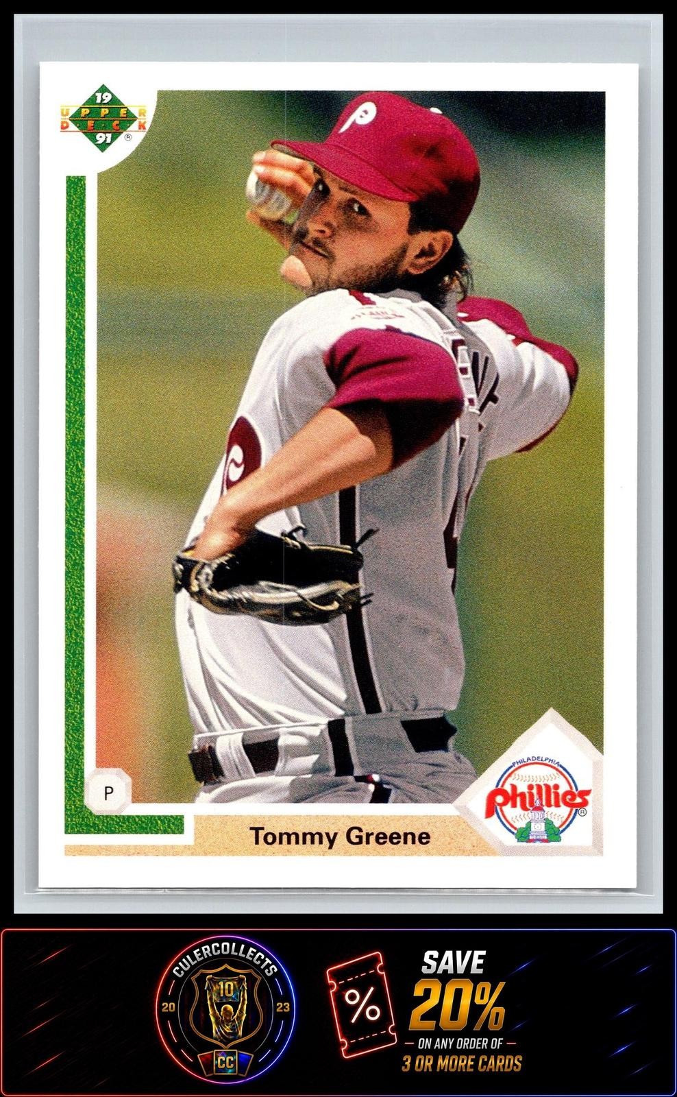 Tommy Greene #62F 1991 Upper Deck Final Edition