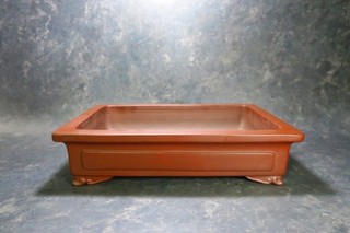 Genuine Japanese Bonsai pot "Yamaaki" from Tokoname.