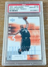 JEFF TREPAGNIER 01-02 Upper Deck UD Flight Team ROOKIE AIR 3 #/500 PSA 10 GEM MT