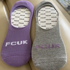 FCUK Ladies Invisible/Footsie trainer socks Onesize
