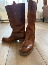 Damen  Vintage Stiefel Boots Gr.40 Vagabound  Leder Braun