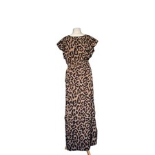 shein curve 4xl Leopard Print Maxi Dress