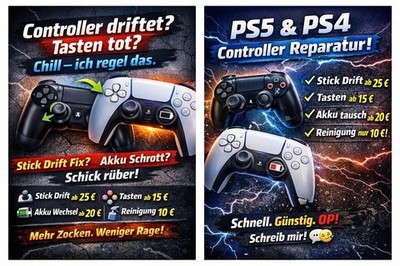PlayStation 5, PS5, Controller, Duelsense Controller, Umbau, Reparatur