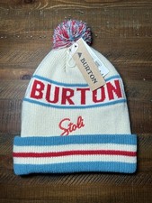 burton beanie hat NWT One Size Red White Blue