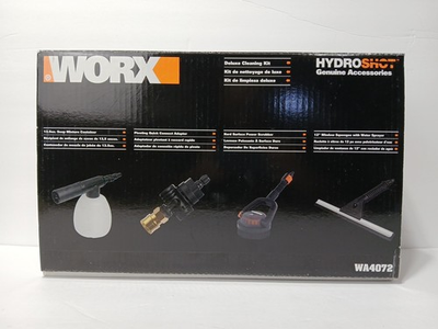 #ad WORX Hydroshot Deluxe Cleaning Accessory Kit Water Hose Attachments WA4072 $44.99