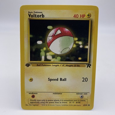Pokémon Voltorb 69/82 ENG 1. Edition Common Team Rocket 2000