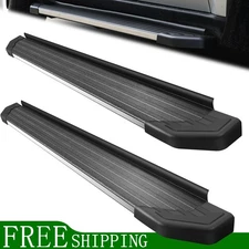 Running Board For 10-24 Toyota 4Runner Limited Aluminum Flat Step SS Edge
