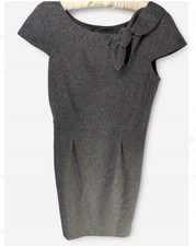 Oscar By Oscar De La Renta Sheath Dress Charcoal Women's 4 Old Money Timeless 