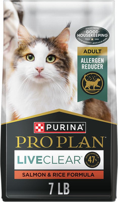 Purina Pro Plan Allergen Reducing, High Protein Cat Food, LIVECLEAR Salmon and R