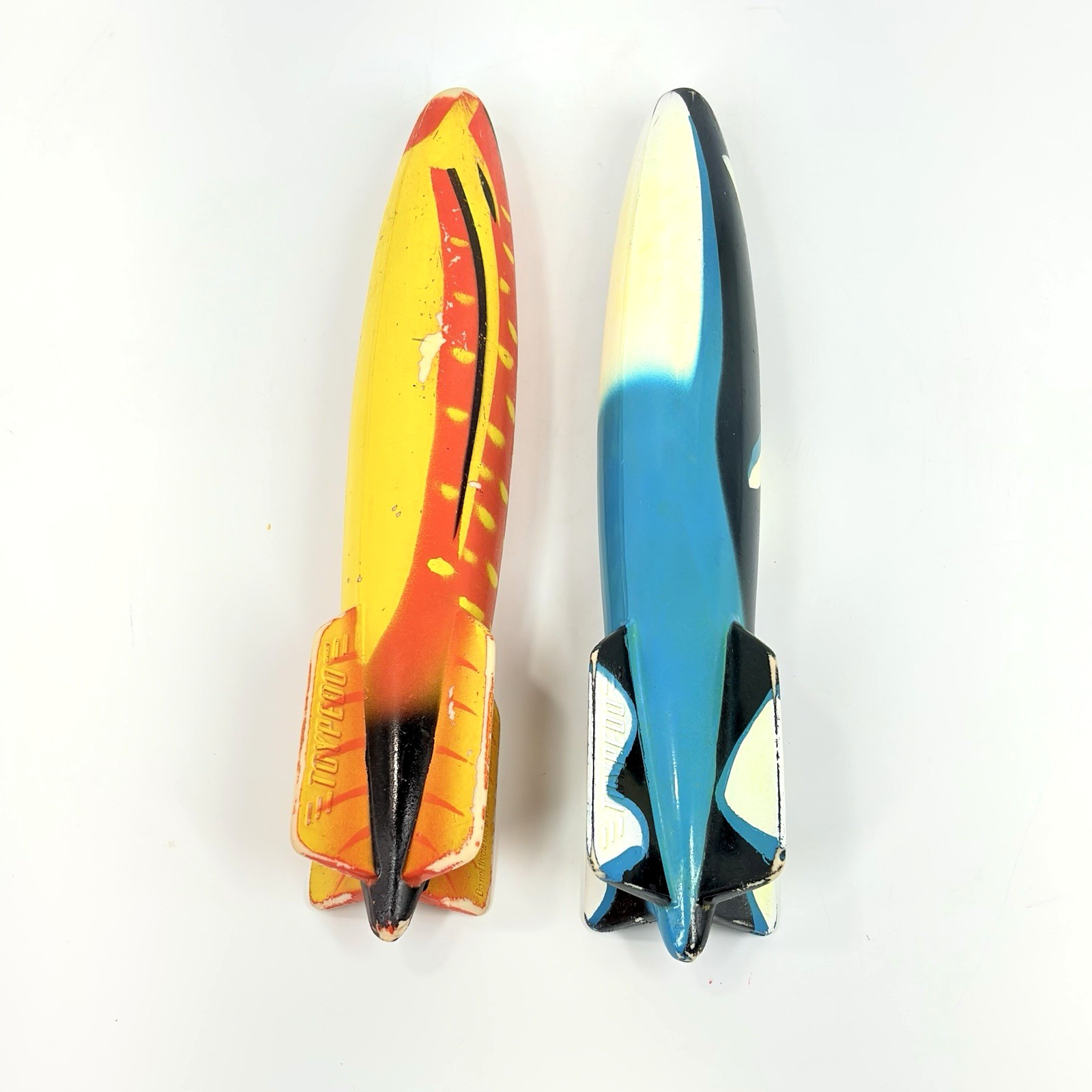 SwimWays Toypedo Set of 2 Gliding Underwater Torpedo Pool Toys Orca Black Orange