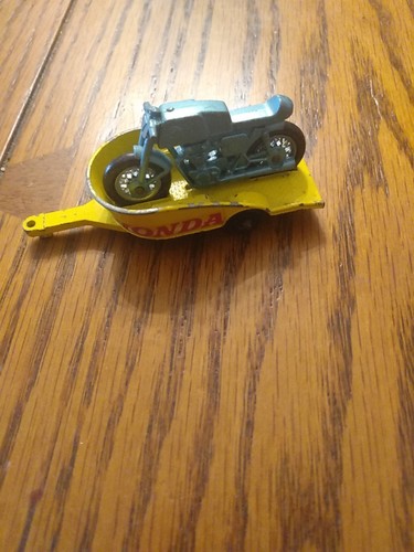 Vintage Matchbox Series Honda Motorcycle Trailer No. 38 Lesney England M/Cycle