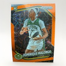 Dominique Malonga Orange Velocity  Panini 2025 Prizm WNBA RC #116 Seattle Storm