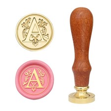 Wax Seal Stamp, Classic Alphabet Initial Sealing 0.98 inches, Letter a