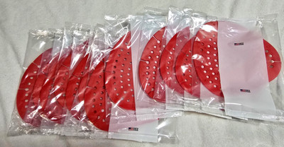 Uline S-8128 Urinal Flat Screen RED 12 Count Box Prevent Clogs Deodorizes Cherry