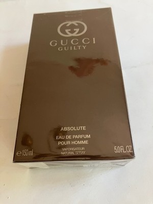GUCCI GUILTY ABSOLUTE 5.0oz EDP Spray for Men, 100% AUTHENTIC, SEALED, RARE