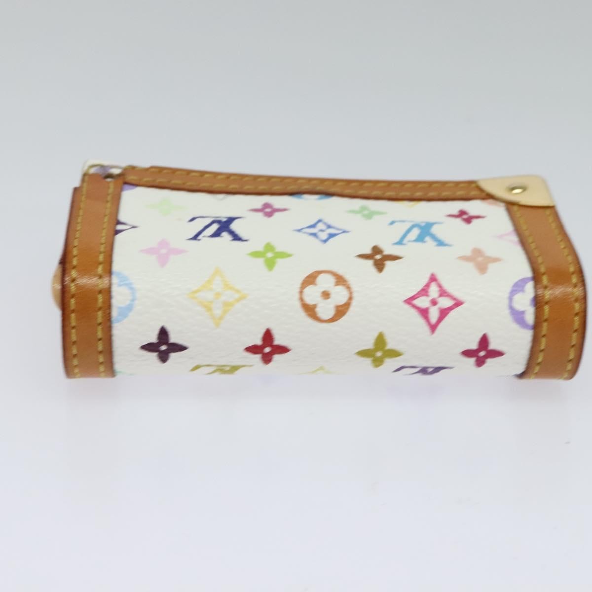 LOUIS VUITTON Monogram Multicolor Porte Monnaie Plat White M92657 Auth KD109 thumbnail 5