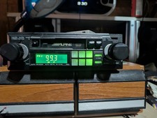 Vtg Old School Alpine 7401 Car Stereo Shaft Mount Radio Car Stereo Cassette Deck