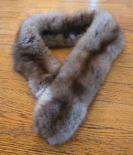Vntg Light Golden Blonde Stone Marten Fur Scarf Neck Warmer Gilbertsen Furs 34"L