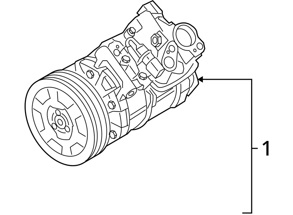 Compresor de aire acondicionado compatible con 05-11 AUDI A6 27708516 Foto 4 de 4