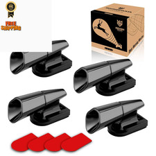 Seven Sparta 8 PCS Deer Whistles Warning Devices with Waterproof Black 