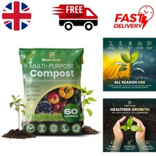 60L Eco-Friendly Peat-Free Compost for Healthier Roots and Flourishing Plants 0.40 per litre