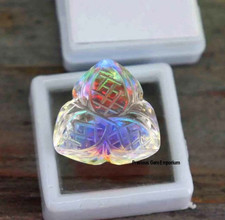 Natural Mystic Topaz 23-25Ct Trillion Cut Bi Color Best Certified Loose Gemstone