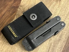 01/2023 Leatherman Super Tool 300 Multitool Black Oxide SUPER NICE!! w/Sheath