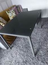 Argos Home Lido Glass Dining Table and 4 Chairs - Grey