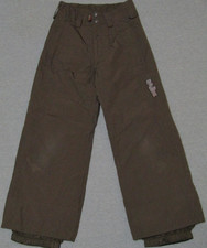 BURTON Snow Pants Brown Waterproof Insulated Snowboard Sledding Girls M