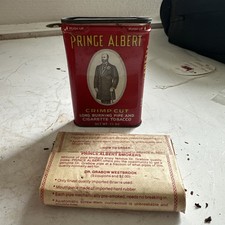 Vintage Prince Albert Tobacco Pocket Tin with Original Content Inside FULL