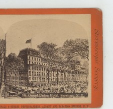 Grand Union Hotel Saratoga NY McDonnald & Sterry Stereoview c1870
