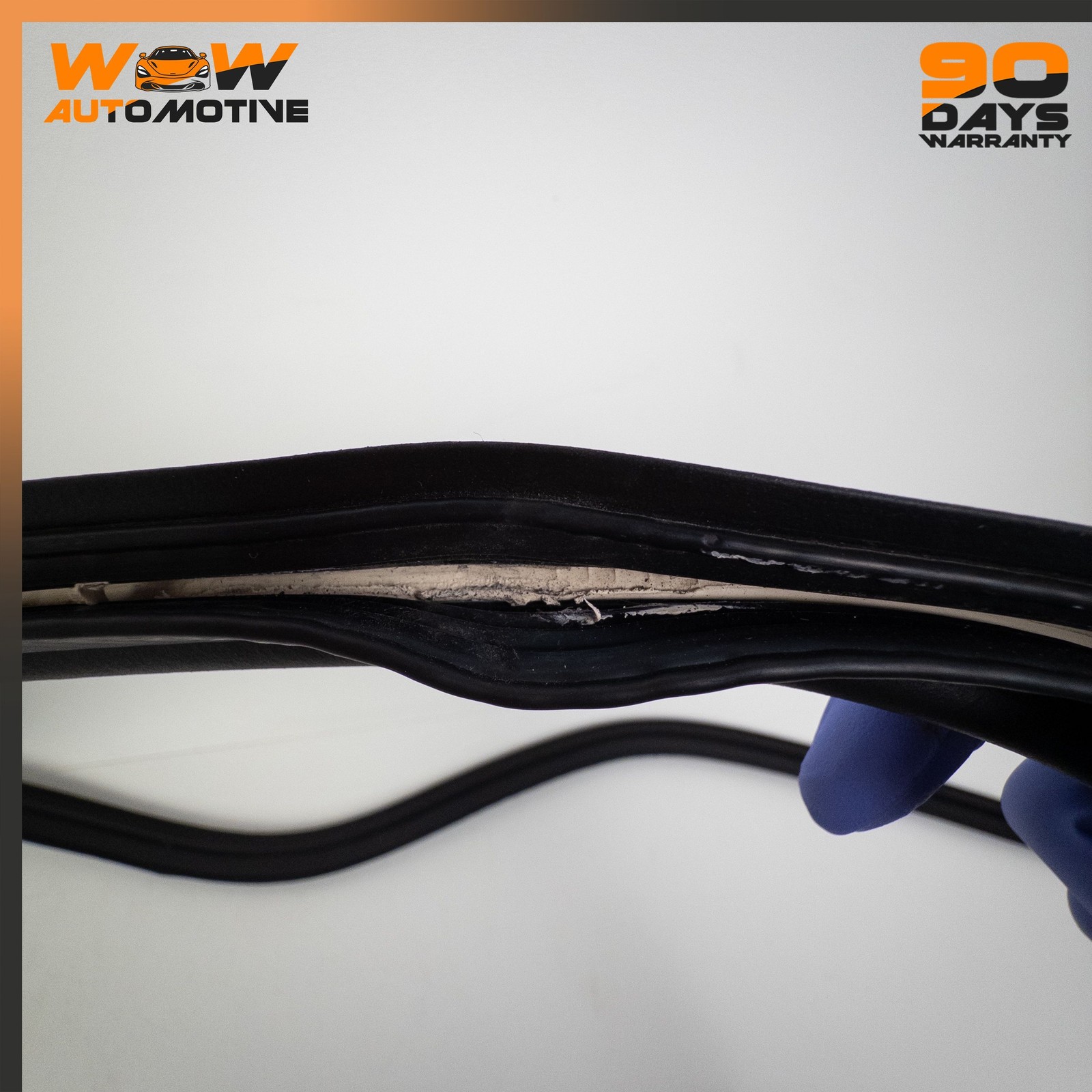 05-13 CHEVROLET CORVETTE C6 REAR TOP ROOF WINDOW WEATHERSTRIP PANEL SEAL OEM