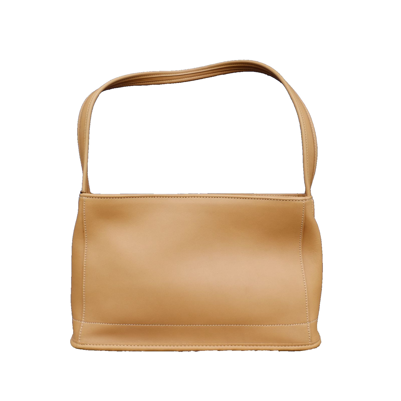 COACH Old Coach Caramel Leather Shoulder Tote Bag Vintage Rare