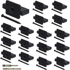 For Composite Decking Concealed Fasteners Nylon 100 Pieces with Screws