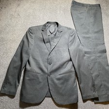 G2000 Men's Grey Slim Fit Suit Jacket  Trousers Size 48/32 Used