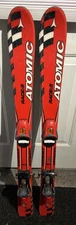ATOMIC Race 5 Kid's Race SKIS 100cm w/ Atomic Race: 045 Bindings 39” Red