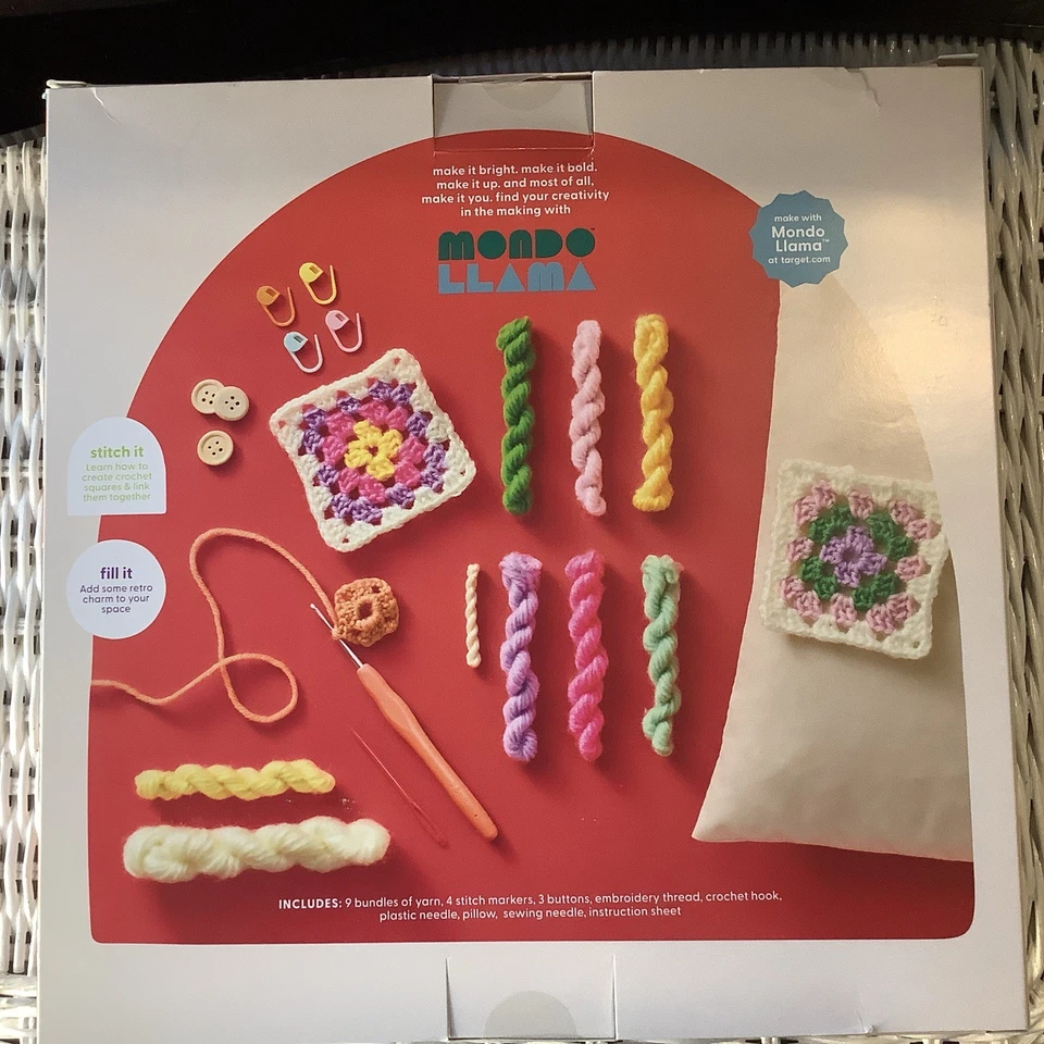 Kit de almohada de ganchillo Mondo Llama NUEVO Foto 2 de 4