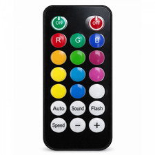 IR-24 Infrared Remote Control for RGB LED DJ Lights QTX Ibiza