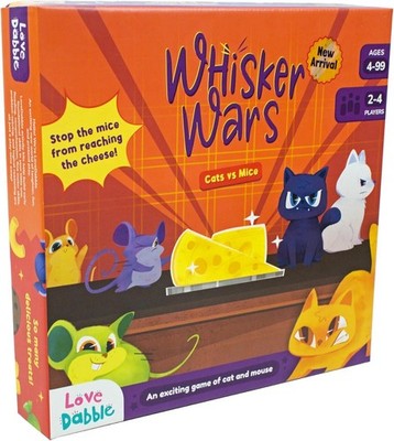 LoveDabble Whisker Wars Cheese Heist Game for Kids & Family Fun 2-4 Players
